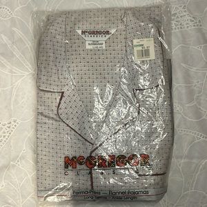 NWT Vintage McGregor classics flannel Pajamas. Size L 42-44